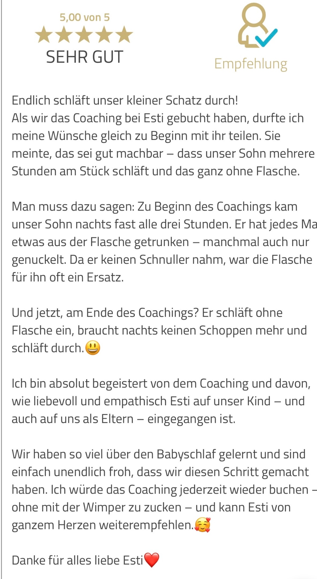 Nachricht einer Mama 3 — Erfahrung mit Olivia sleeps