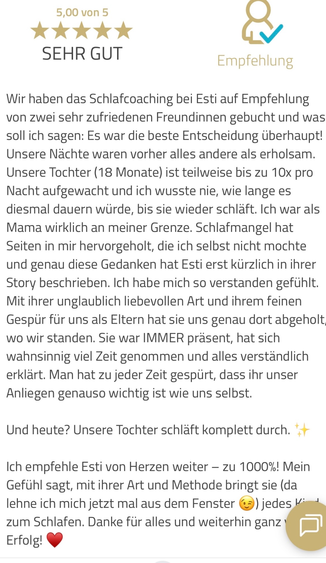 Nachricht einer Mama 2 — Erfahrung mit Olivia sleeps